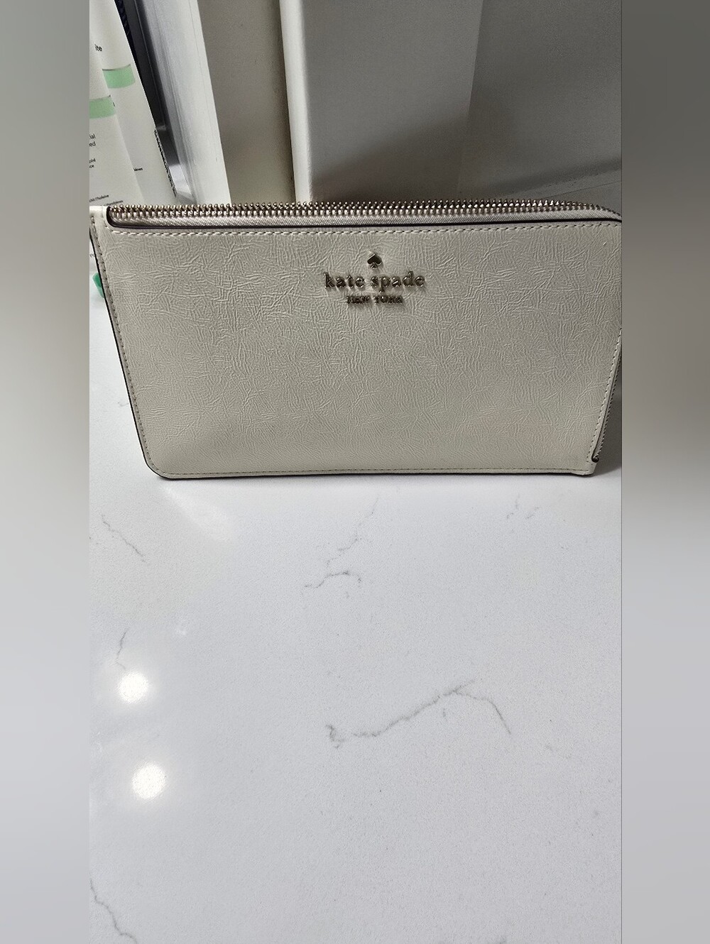 kate spade Cream Zip Wallet